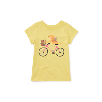 Tea Collection Tea Woof & Whisker on Wheels Graphic Tee