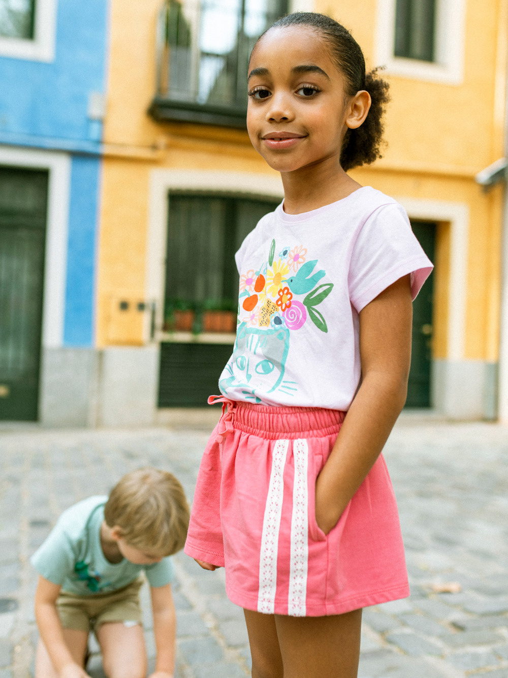 Tea Collection Tea Flora & Feline Graphic Tee