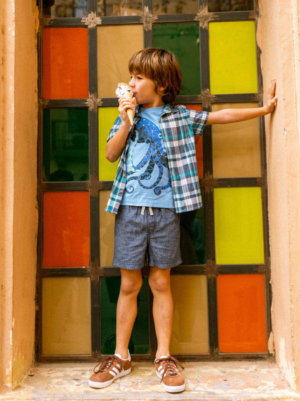 Tea Collection Tea Octopus Mosaic Graphic Tee