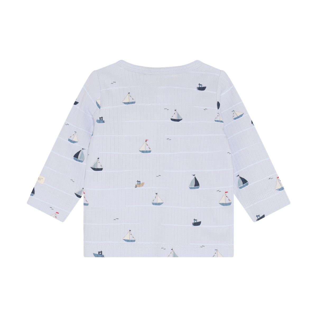 Fixoni Sail Boats Ribbed Long Sleeve T-Shirt