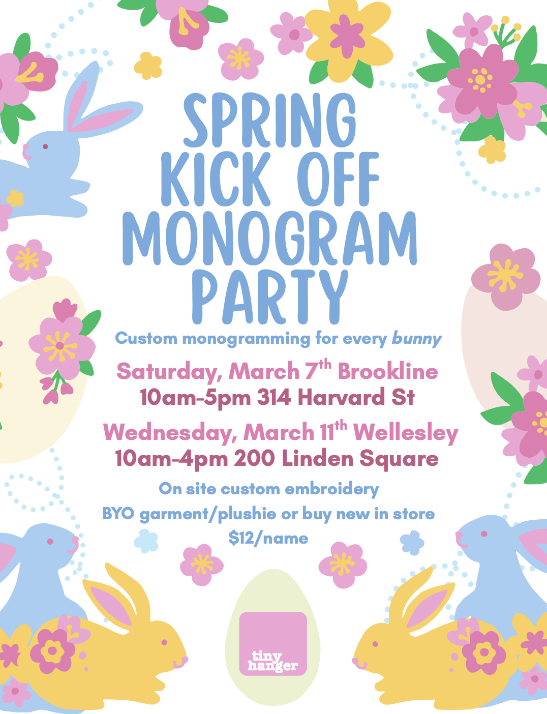 Jellycat Monogram Party