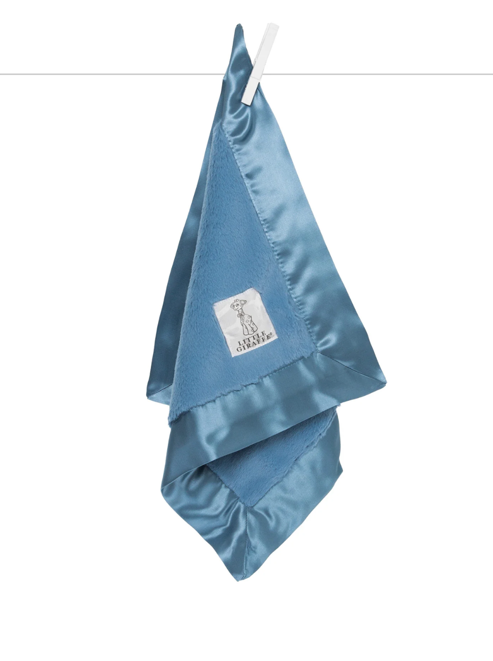 Little Giraffe Little Giraffe Luxe Blanky -Cornflower