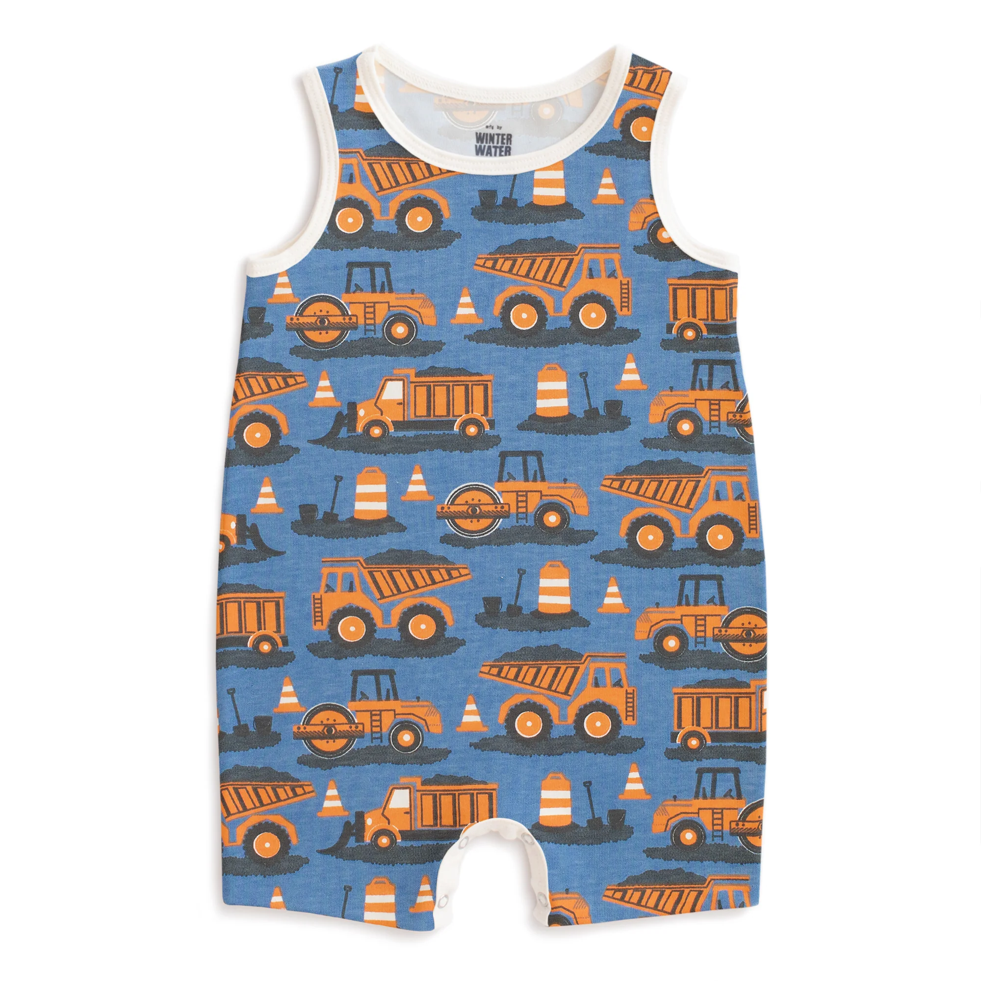 Winter Water Factory Winter Water Factory Tank Top Romper - Roadwork