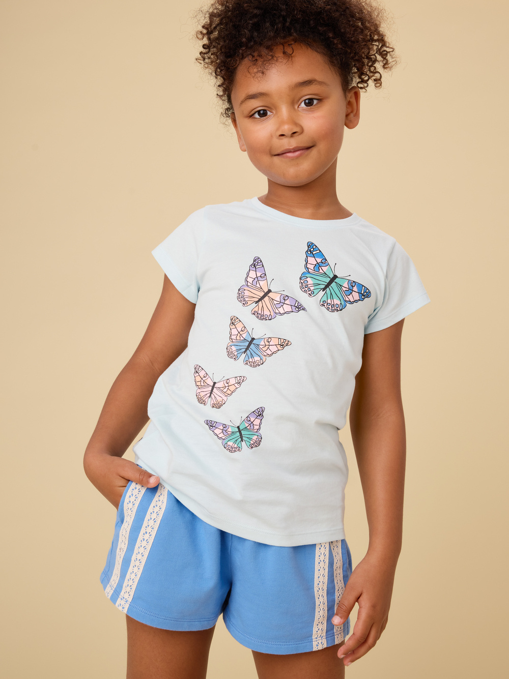 Tea Collection Tea Butterfly Flurry Graphic Tee
