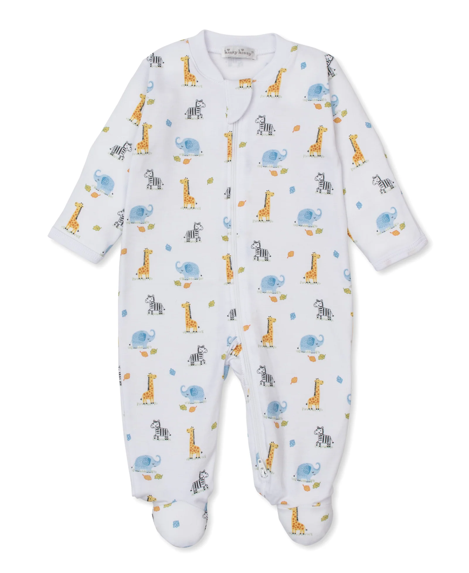 kissy kissy Kissy Kissy Safari Bunch Zip Footie