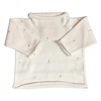 Rosebuds Roll Neck Sweater