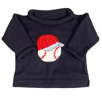 Baseball Hat Roll Neck Sweater