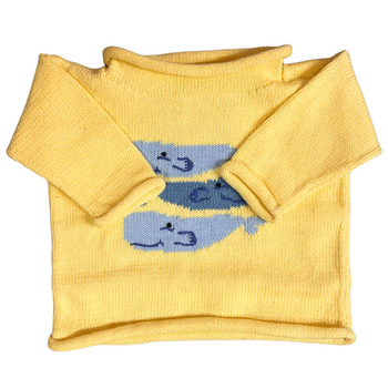 Sperm Whales Roll Neck Sweater