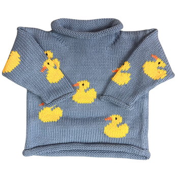 Ducks All Over Roll Neck Sweater