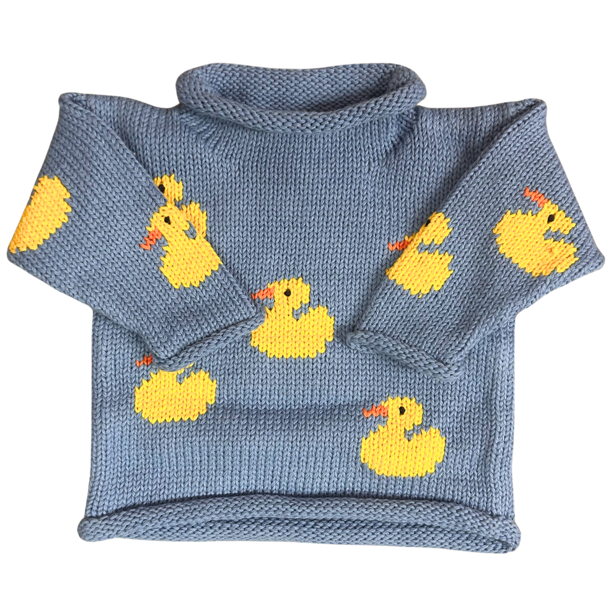 Ducks All Over Roll Neck Sweater