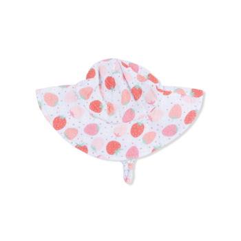 Angel Dear Angel Dear Strawberry Bliss Wide Brim Sun Hat