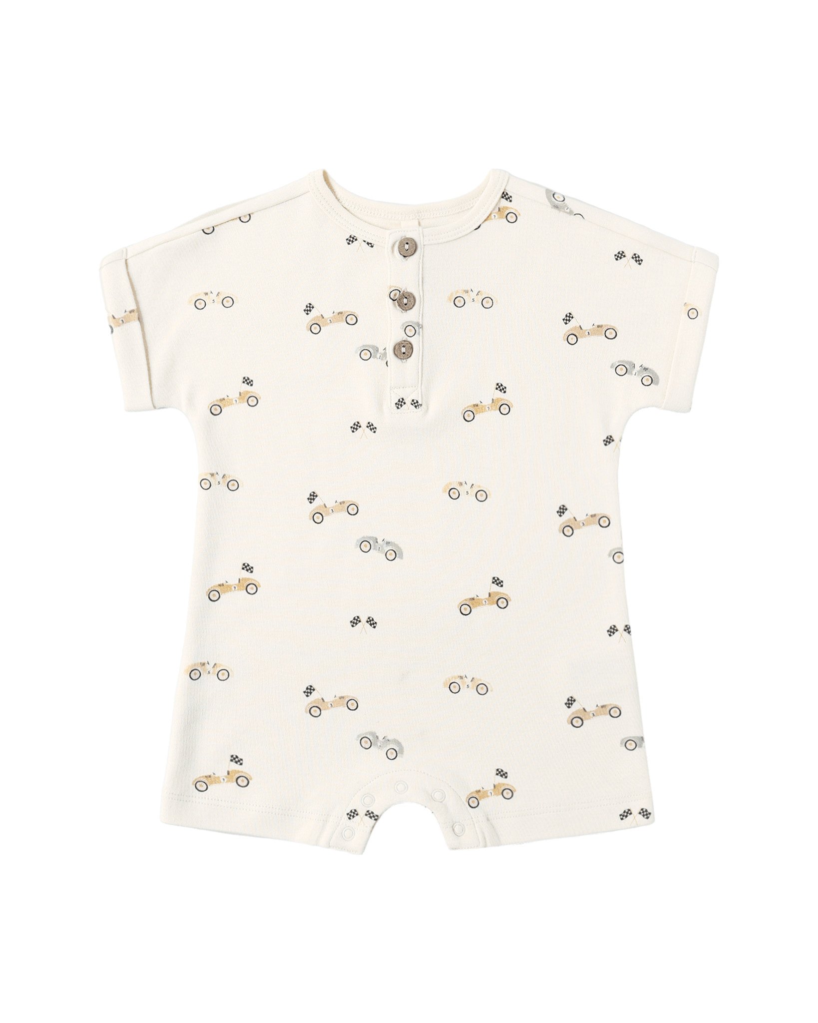 Quincy Mae Quincy Mae Race Car Short Sleeve One-Piece