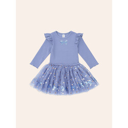 Huxbaby Huxbaby Sequin Bow Tulle Dress