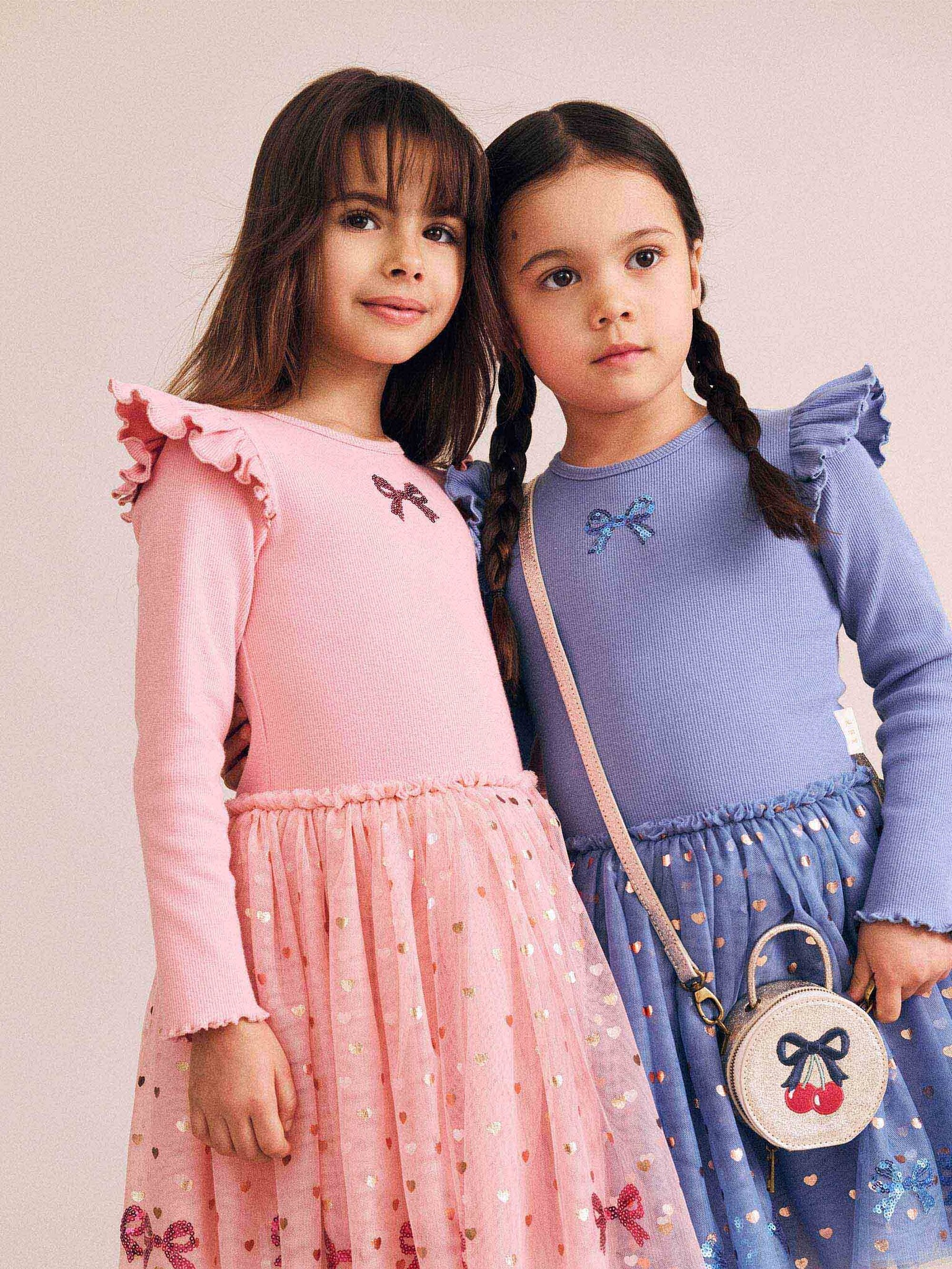 Huxbaby Huxbaby Sequin Bow Tulle Dress