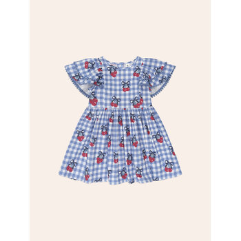 Huxbaby Huxbaby Cherry Gingham Frill Dress