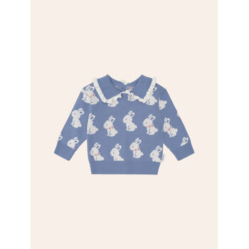 Huxbaby Huxbaby Bunny Field Frill Collar Pullover