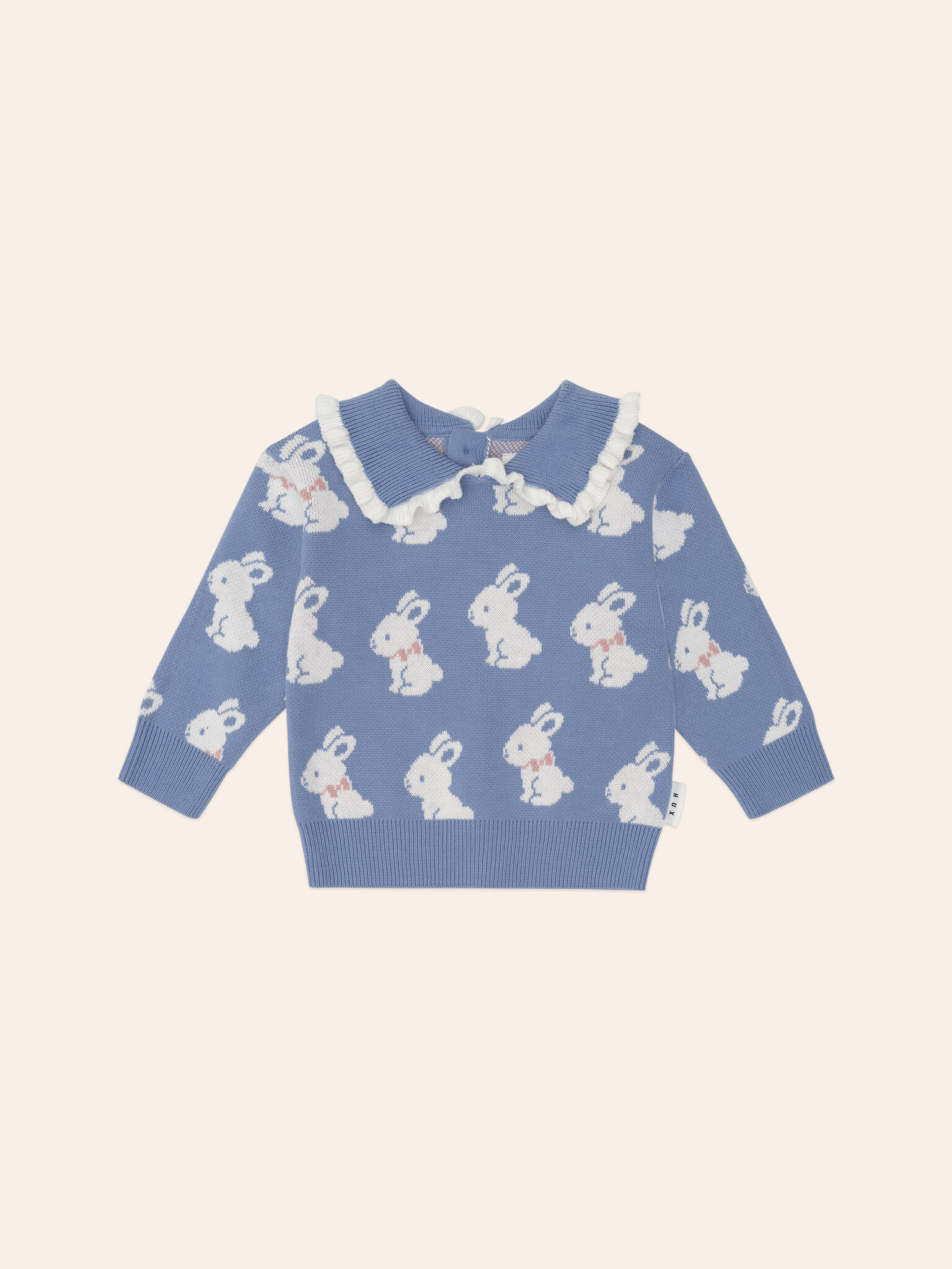 Huxbaby Huxbaby Bunny Field Frill Collar Pullover