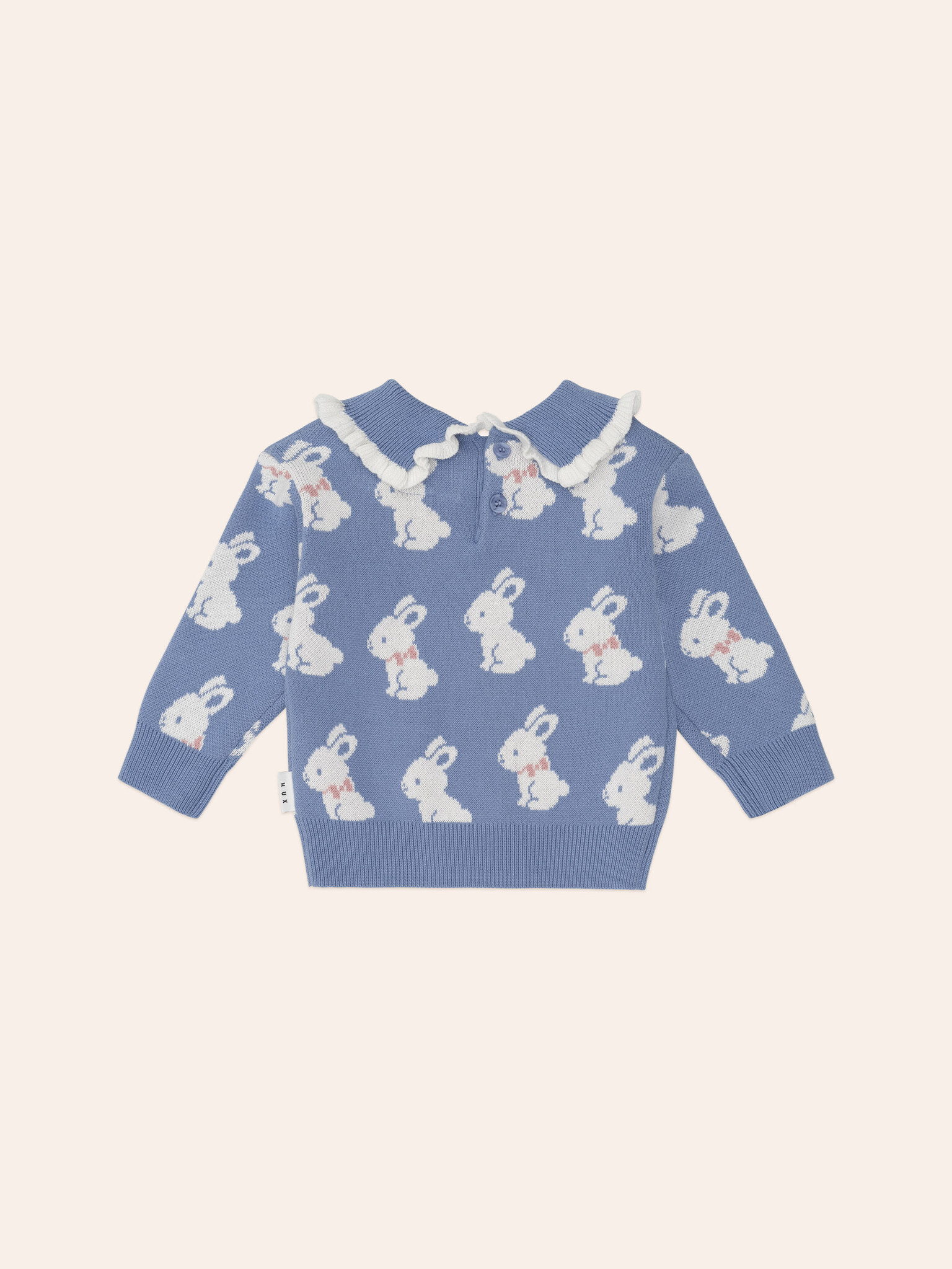 Huxbaby Huxbaby Bunny Field Frill Collar Pullover