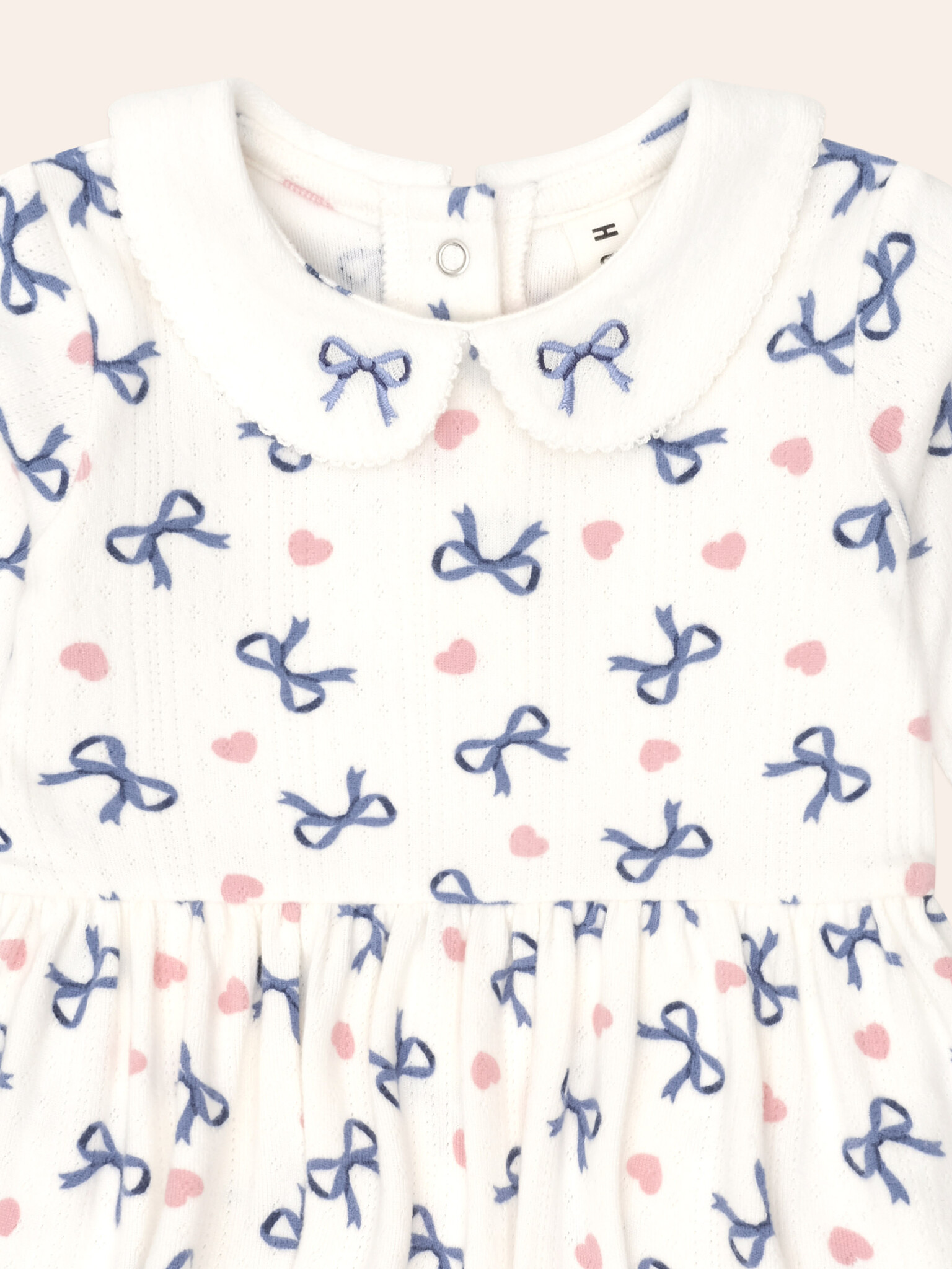 Huxbaby Huxbaby Hearts and Bows Romper