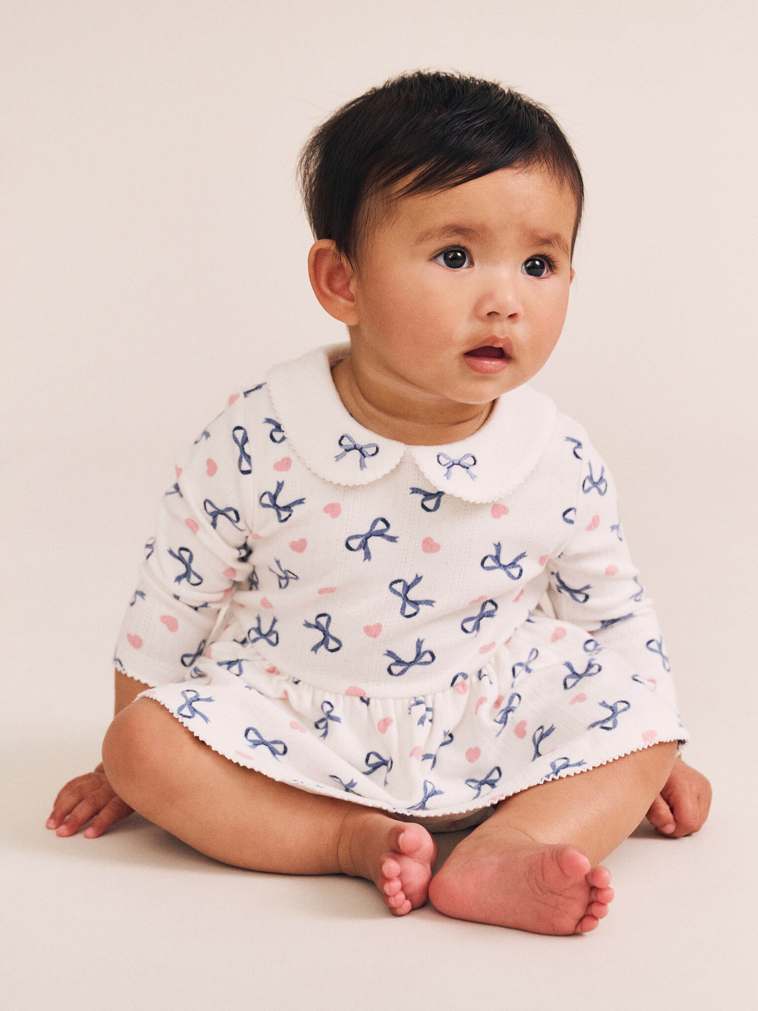 Huxbaby Huxbaby Hearts and Bows Romper