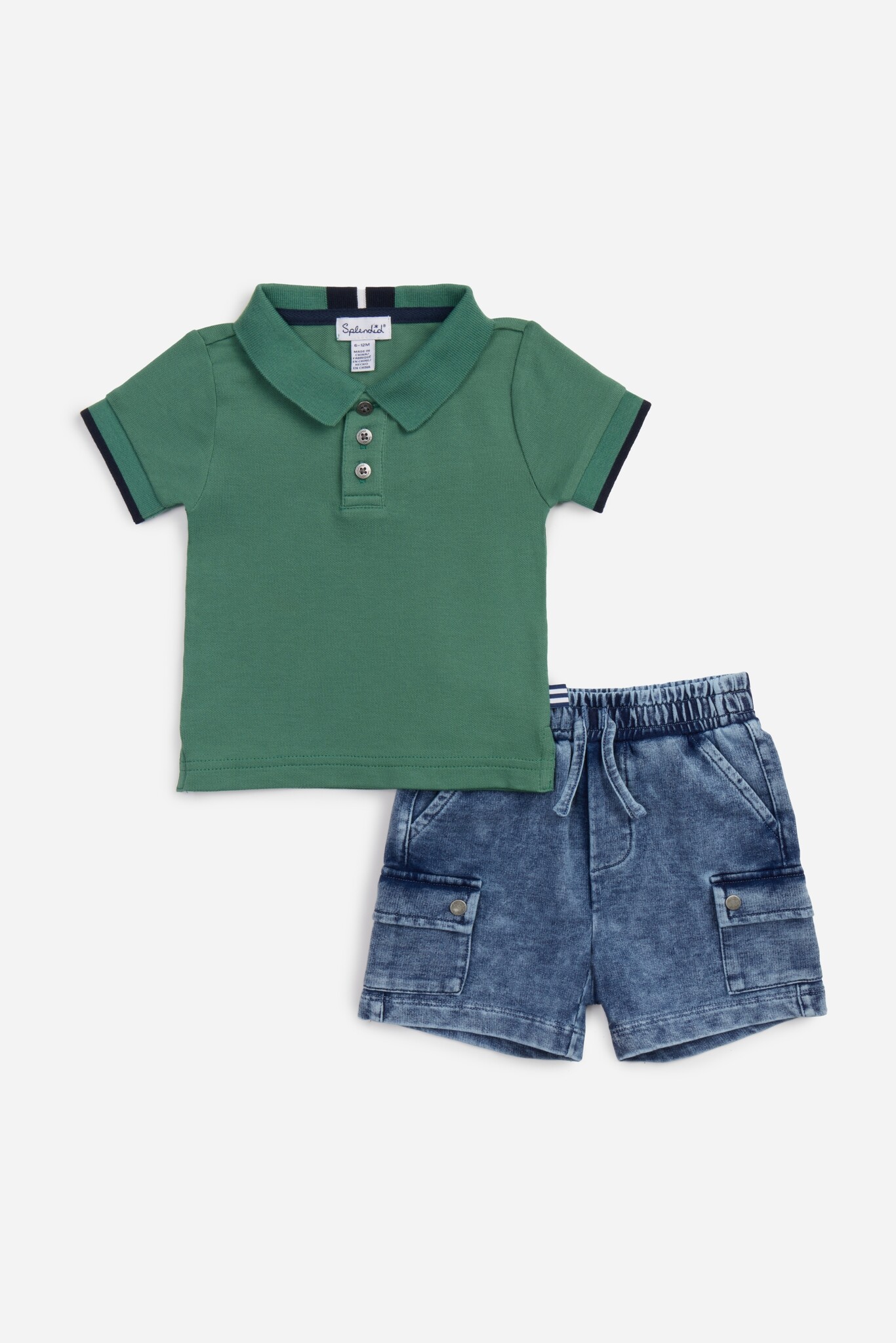 Splendid Splendid Cargo Indigo Short Set