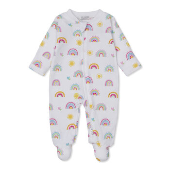 kissy kissy Kissy Kissy Rainbow Sunshine Zip Footie