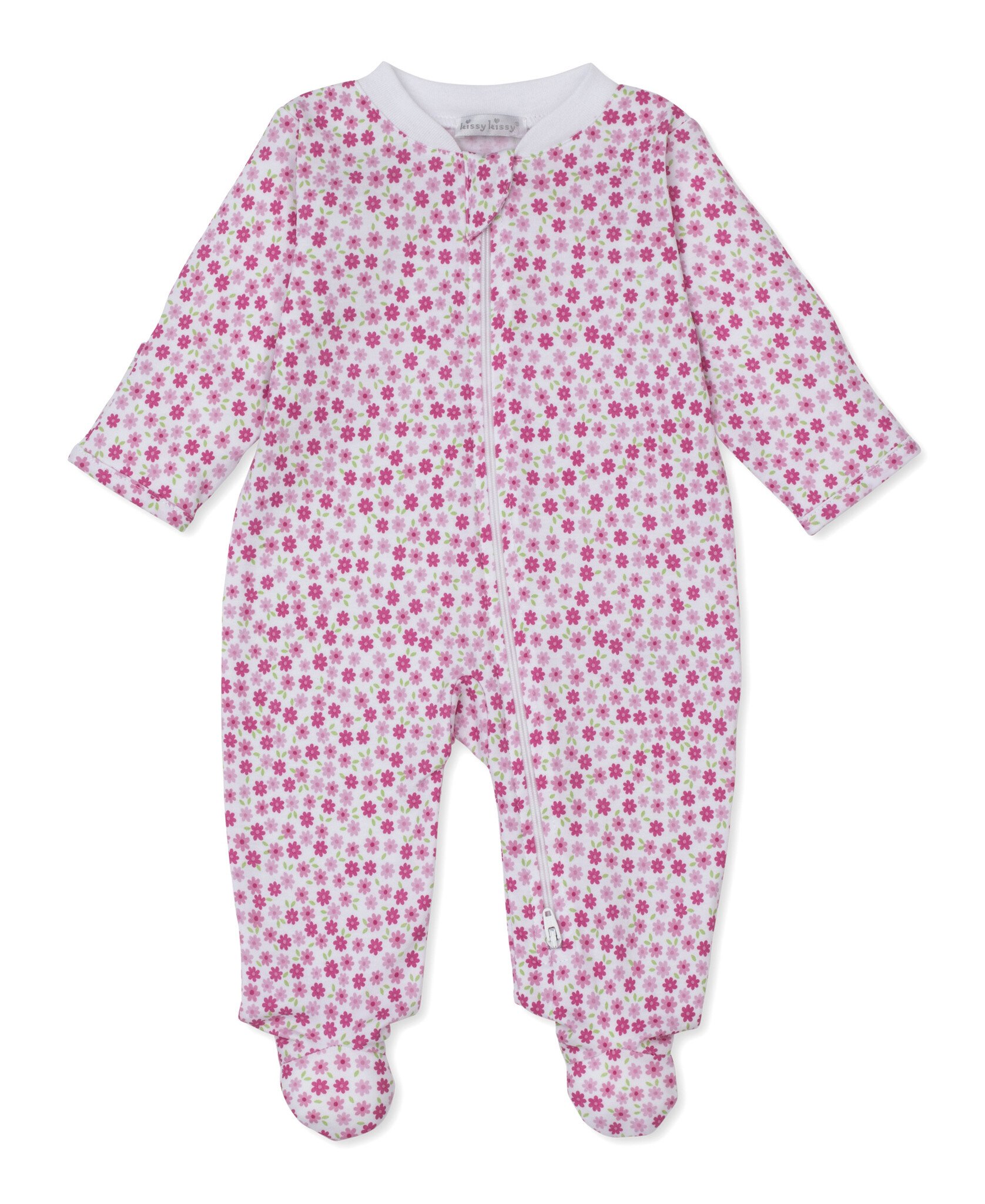 kissy kissy Kissy Kissy Daisy Delight Zip Footie