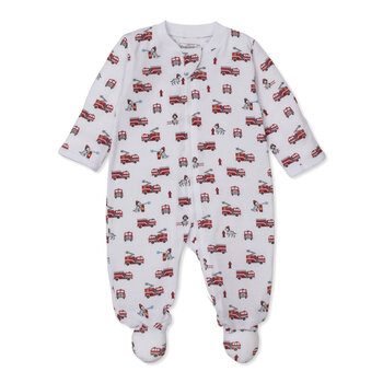 kissy kissy Kissy Kissy Brave Firefighters Zip Footie