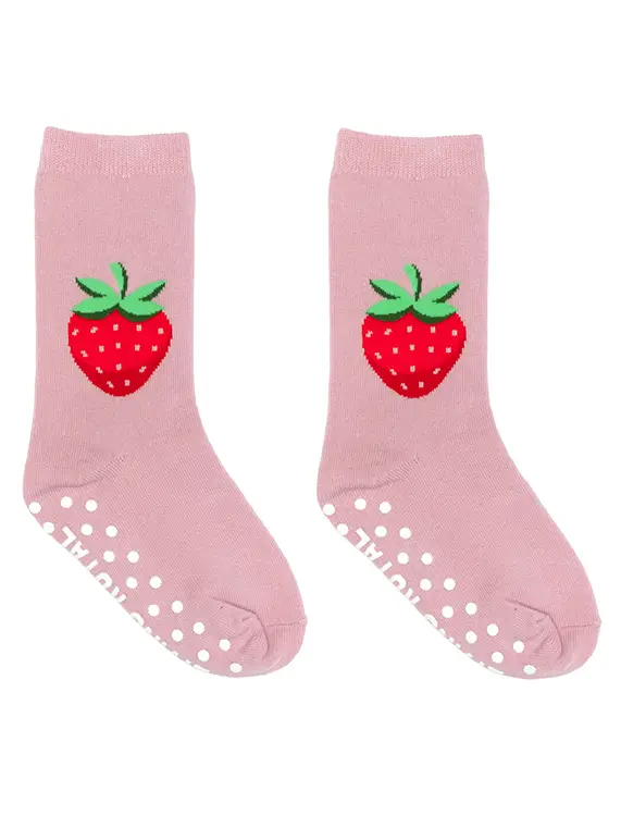 Living Royal 3D Packaged Crew Socks - Strawberry - Pink