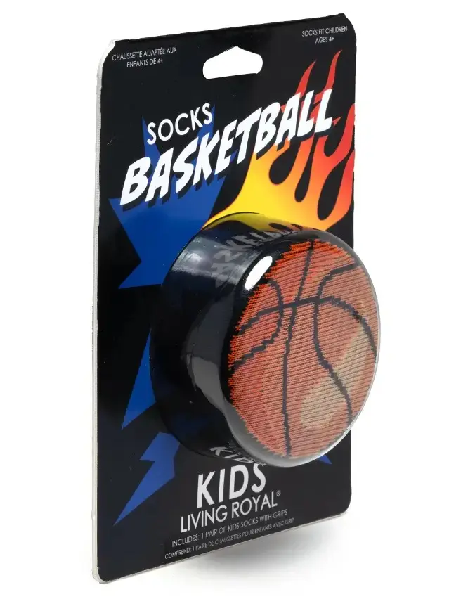Living Royal 3D Packaged Crew Socks - Basketball - Black
