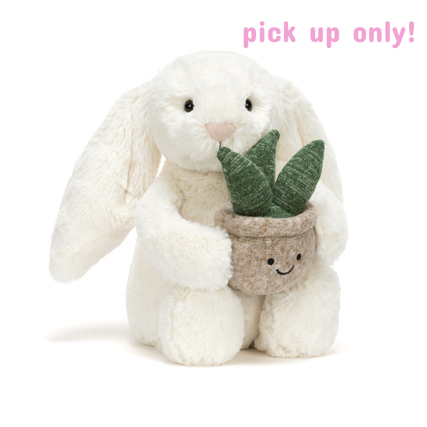 JellyCat JellyCat Cream Bunny with Plant