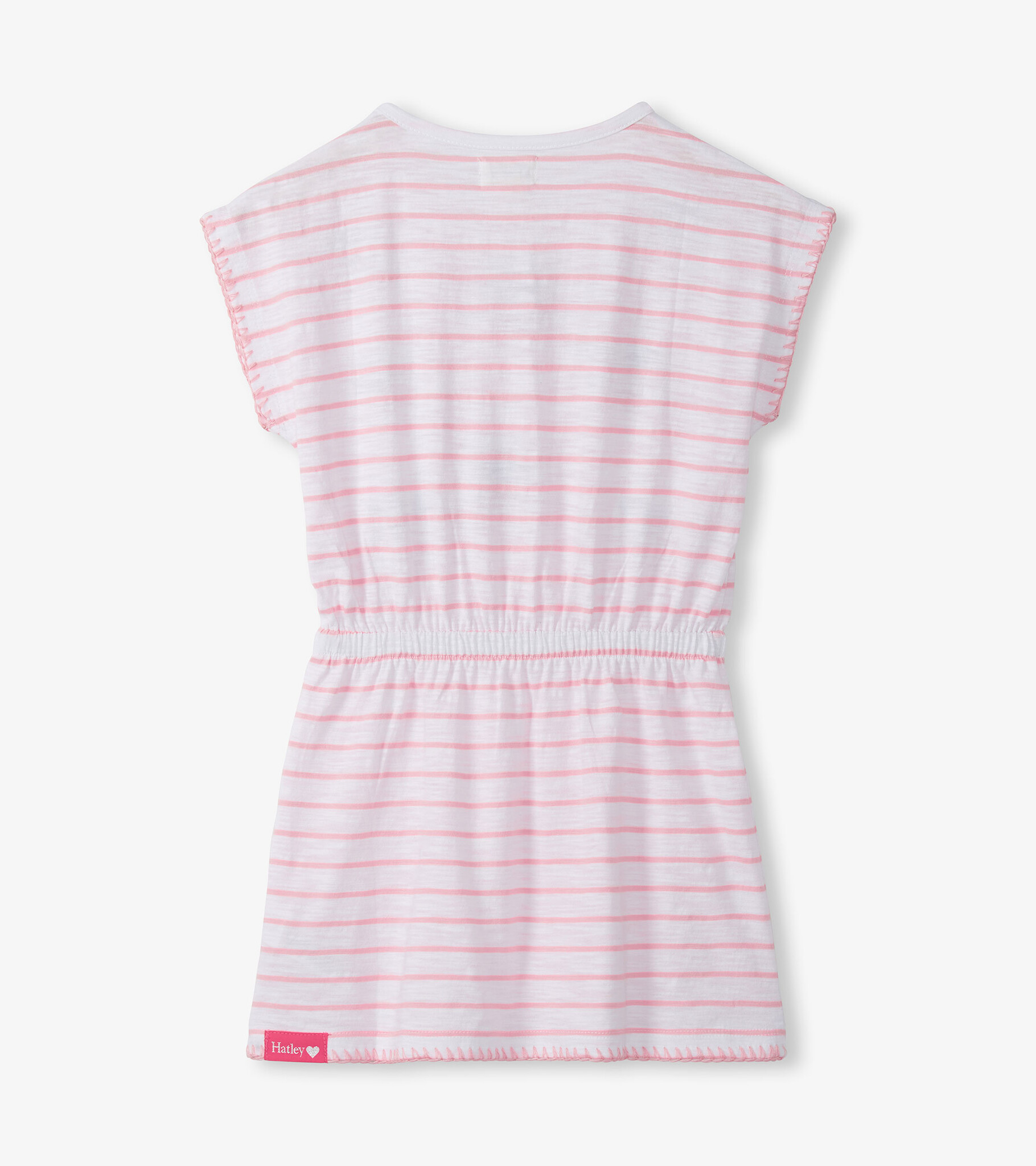 Hatley Hatley Strawberry Stripes Cinched Waist Relaxed Dress