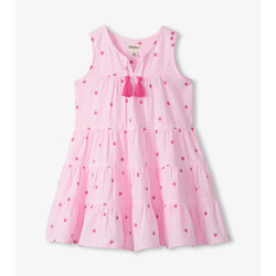 Hatley Hatley Gingham Berries Layered Tiered Dress