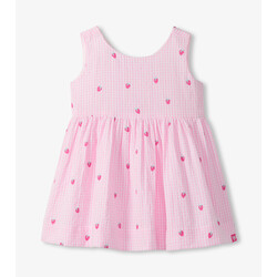 Hatley Hatley Teeny Berries Gingham Sleeveless Party Dress