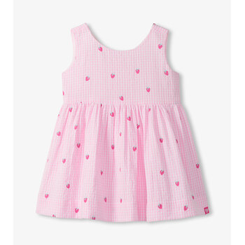 Hatley Hatley Teeny Berries Gingham Sleeveless Party Dress