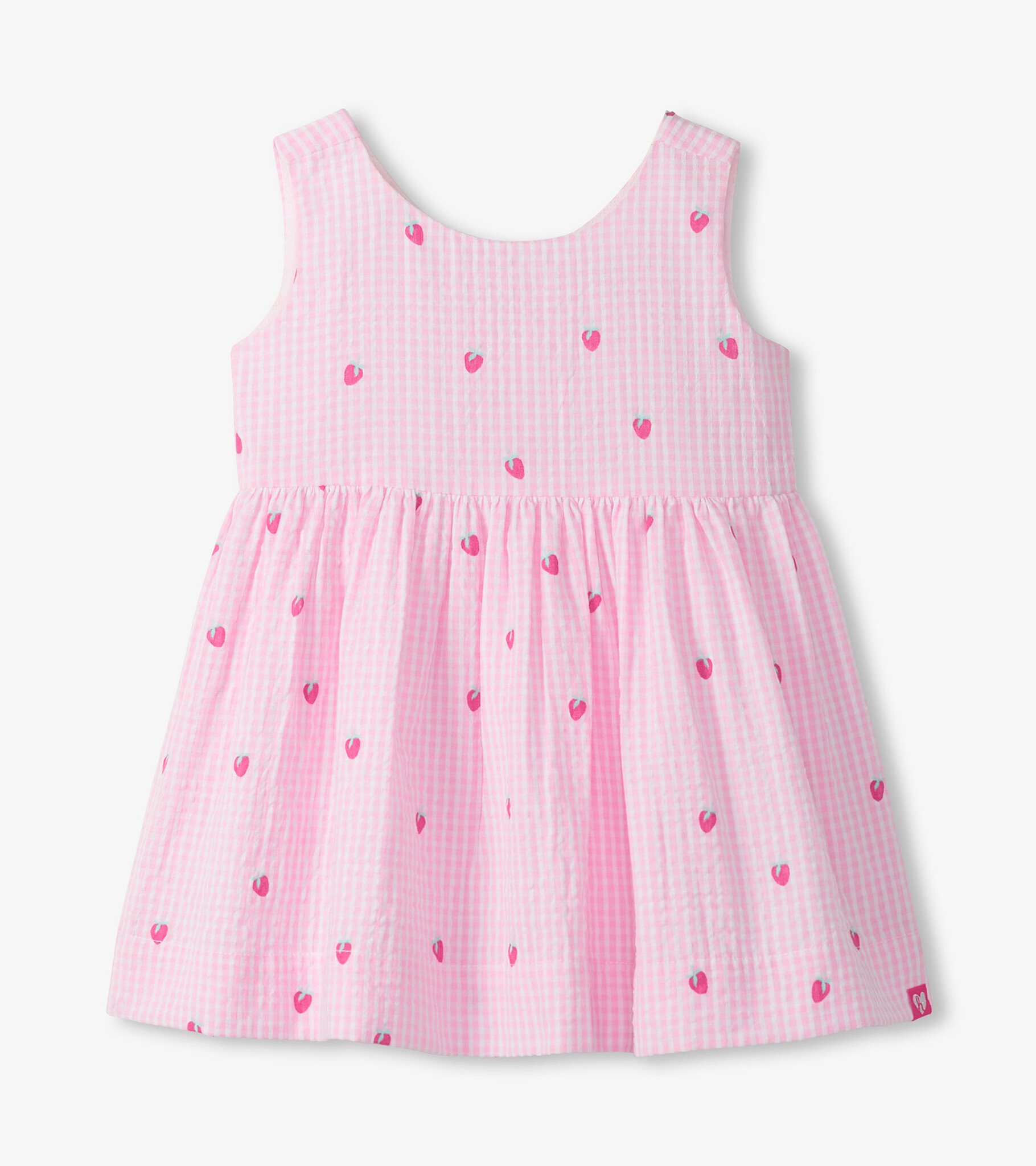 Hatley Hatley Teeny Berries Gingham Sleeveless Party Dress