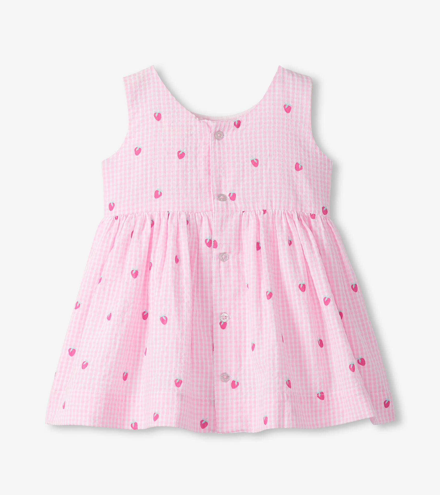 Hatley Hatley Teeny Berries Gingham Sleeveless Party Dress