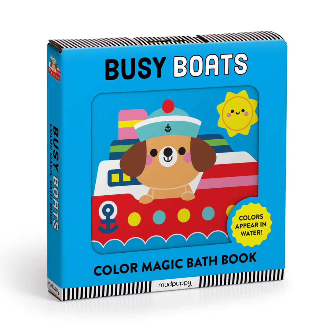Chronicle Books Busy Boats Color Magic Bath Book
