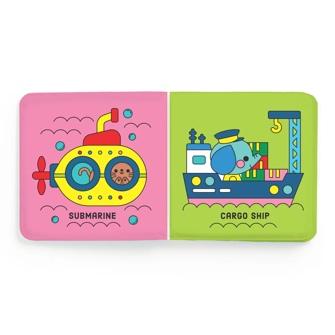 Chronicle Books Busy Boats Color Magic Bath Book