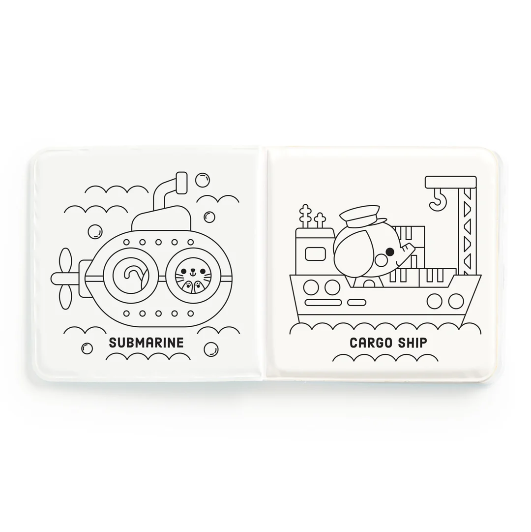 Chronicle Books Busy Boats Color Magic Bath Book