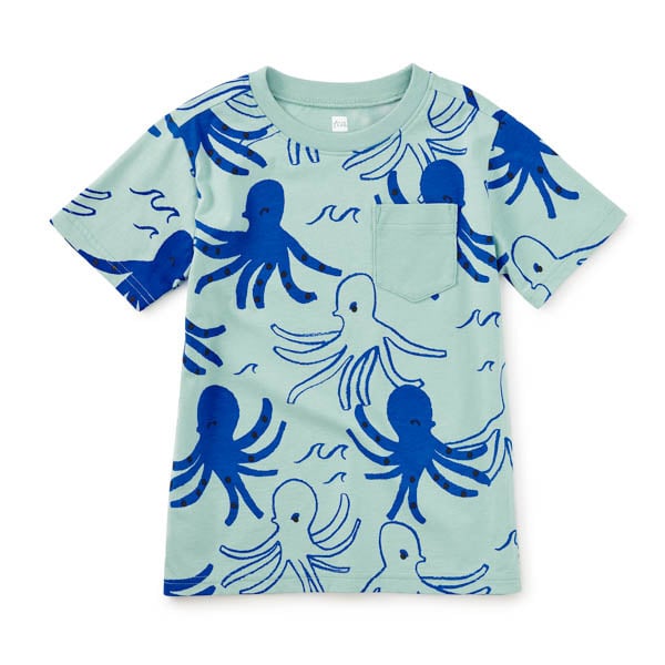 Tea Collection Tea Printed Pocket Tee