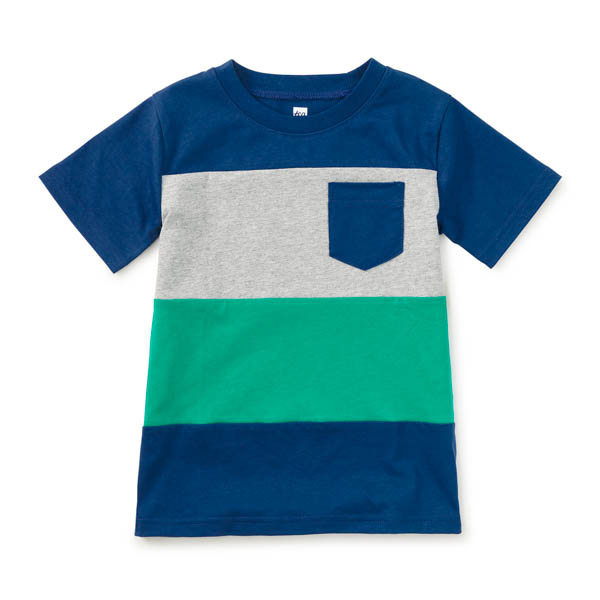 Tea Collection Tea Colorblock Pocket Tee