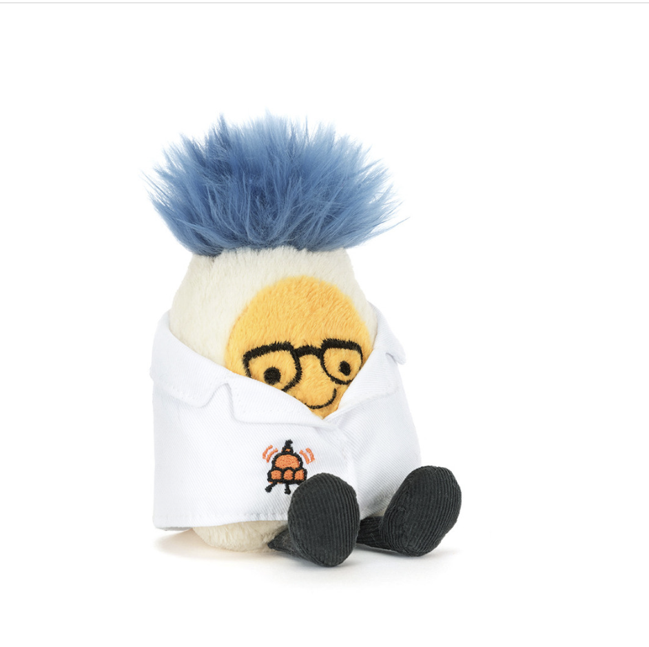 JellyCat Jellycat Amuseables Boiled Egg Scientist Outfit