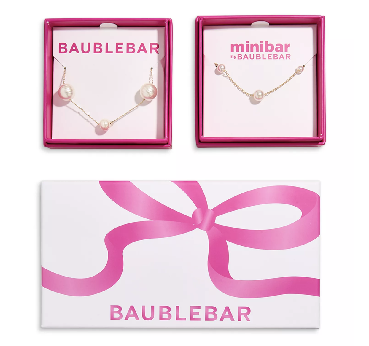 Baublebar Baublebar Match with Mama Pearl Necklace Set Pearl/Gold