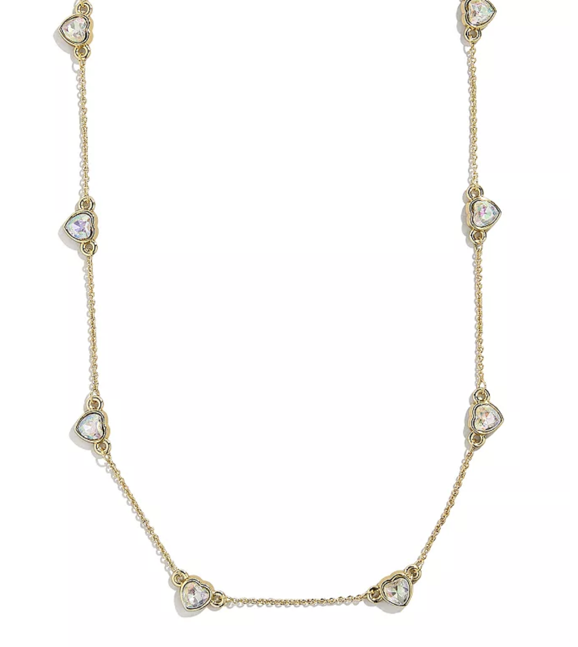 Baublebar Baublebar Match with Mama Heart Necklace Set Clear/Gold