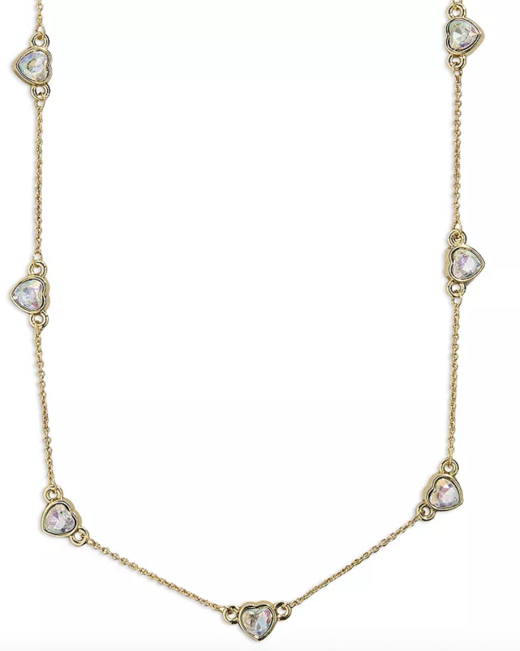 Baublebar Baublebar Match with Mama Heart Necklace Set Clear/Gold