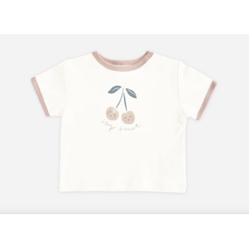 Quincy Mae Quincy Mae Cherry Ringer Tee