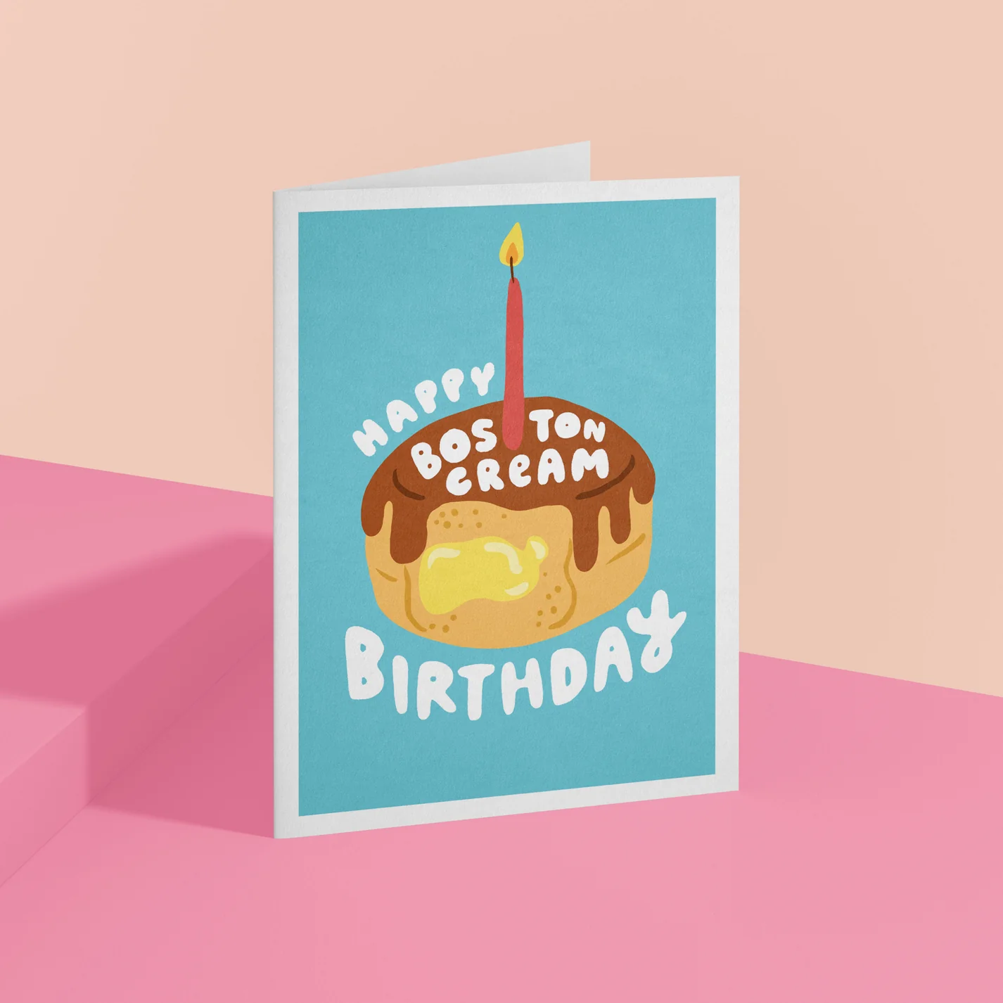 Ohello Boston Happy Boston Cream Birthday Card