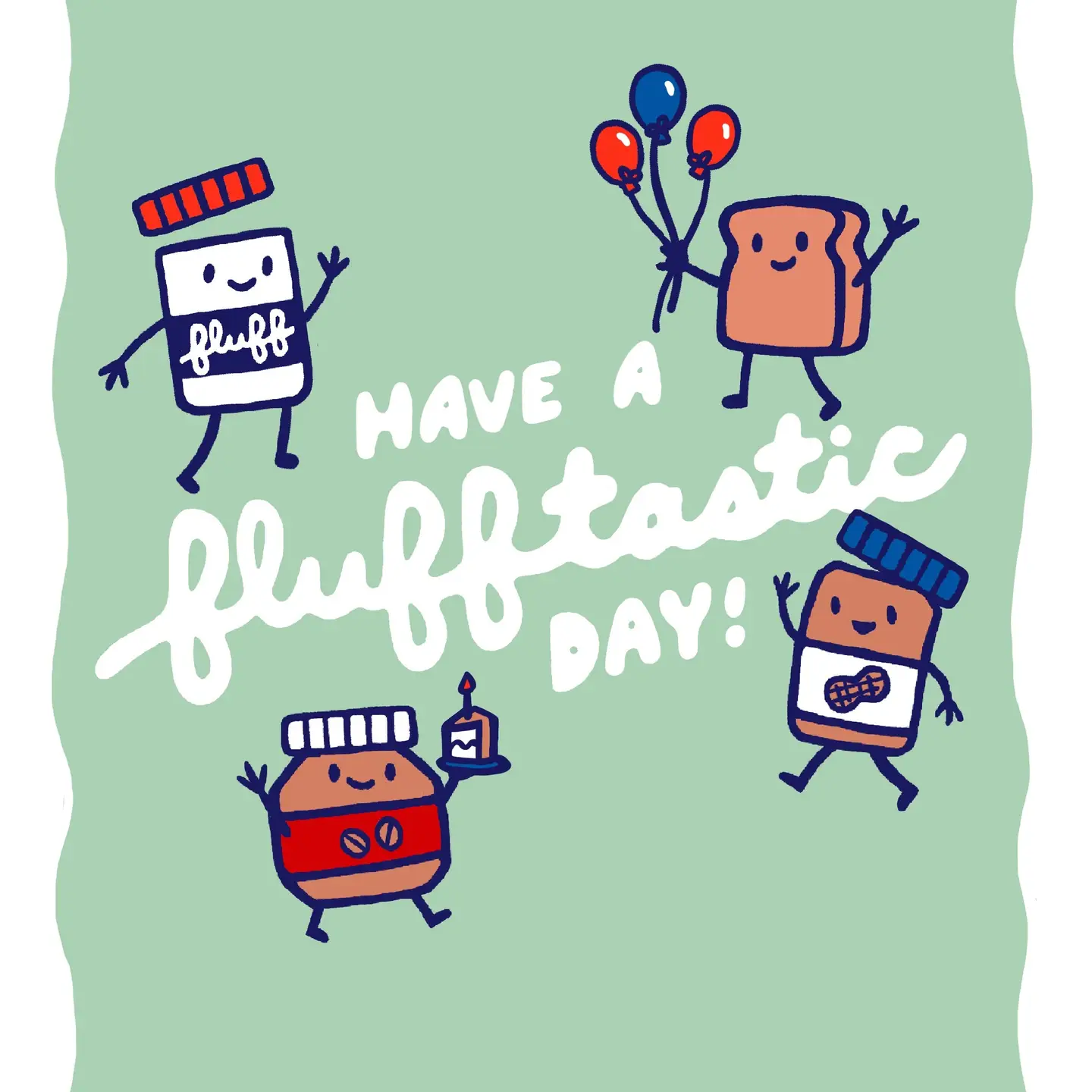 Ohello Boston Fluff Have a Flufftastic Day! Greeting Card