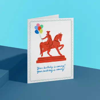 Ohello Boston Your Birthday is Coming! Your Birthday is Coming Card!